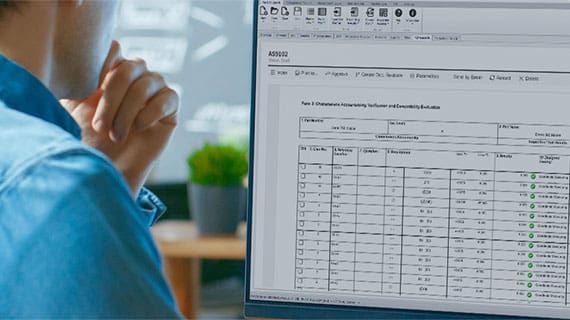 High QA makes it easy to generate first article inspection (FAR) the follow AS9102 Rev C